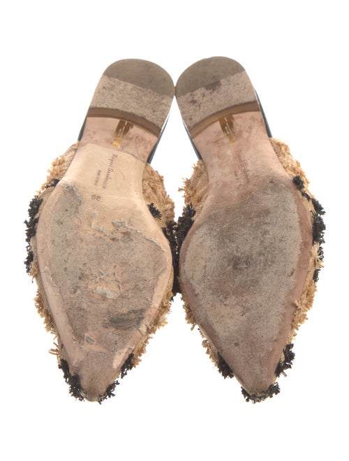 Rupert Sanderson Patterned Embroidered Accent Mules