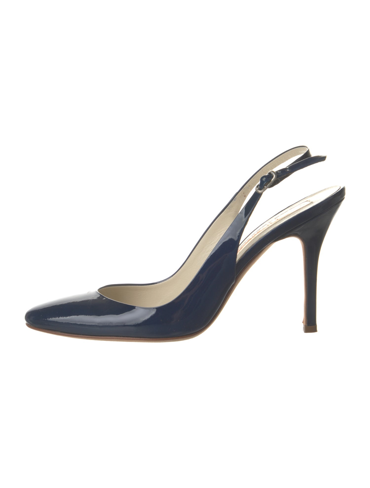 Rupert Sanderson Patent Leather Slingback Pumps