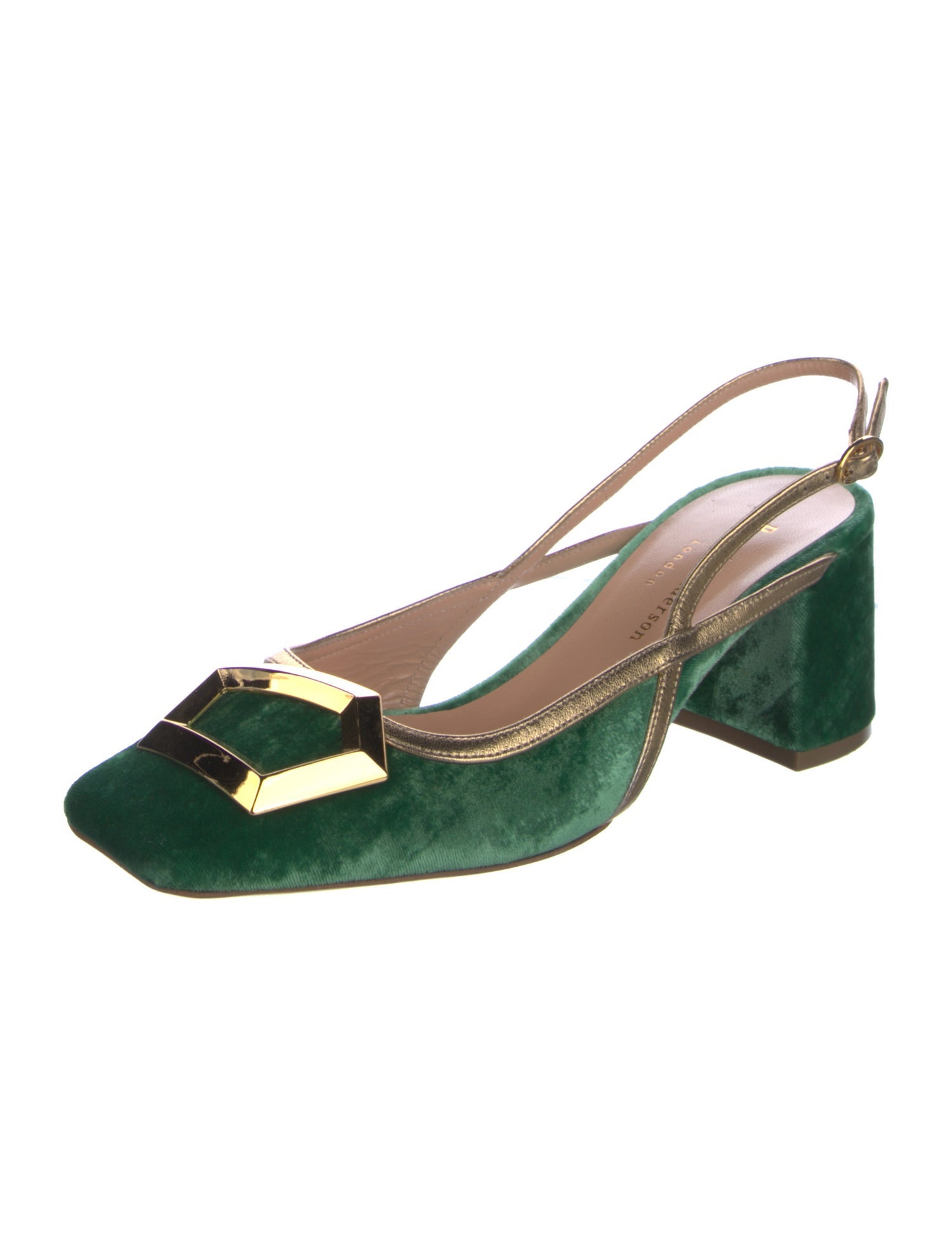 Rupert Sanderson Velvet Slingback Pumps