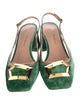 Rupert Sanderson Velvet Slingback Pumps