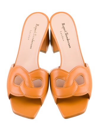 Rupert Sanderson Leather Slides