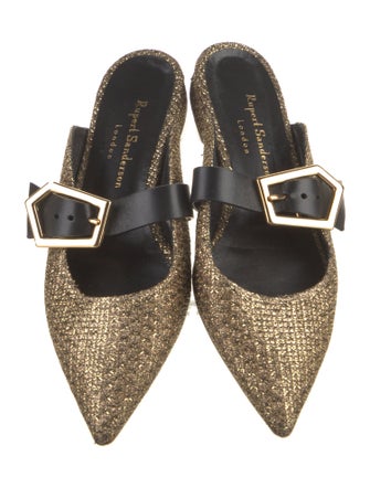 Rupert Sanderson Glitter Accents Mules