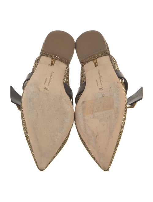 Rupert Sanderson Glitter Accents Mules