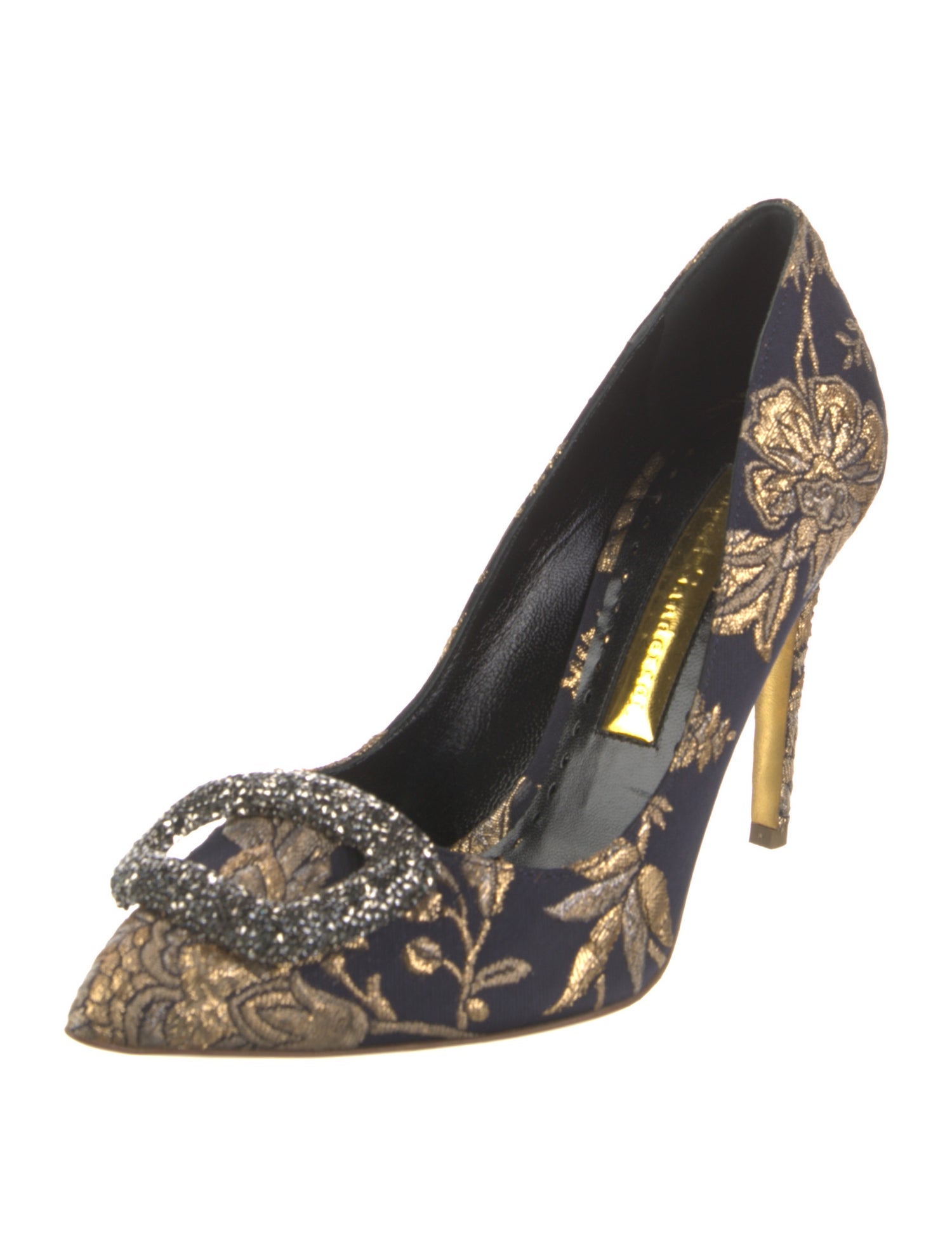 Rupert Sanderson Floral Print Pumps