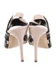 Rupert Sanderson Leather Animal Print Slingback Sandals