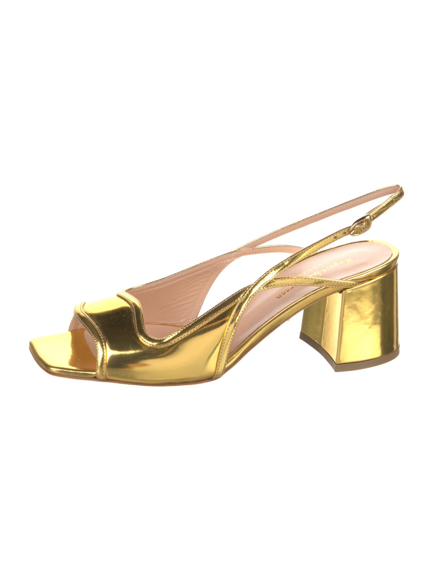 Rupert Sanderson Patent Leather Slingback Sandals w/ Tags