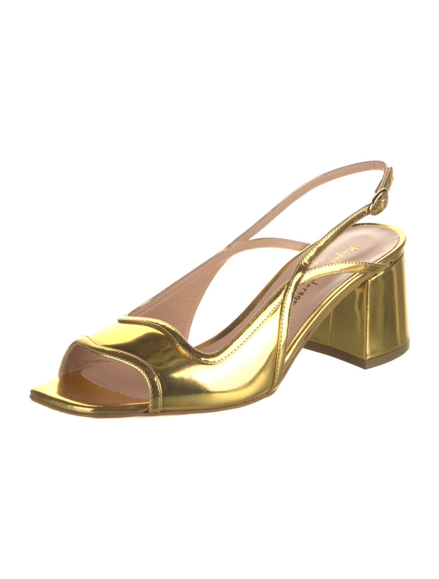 Rupert Sanderson Patent Leather Slingback Sandals