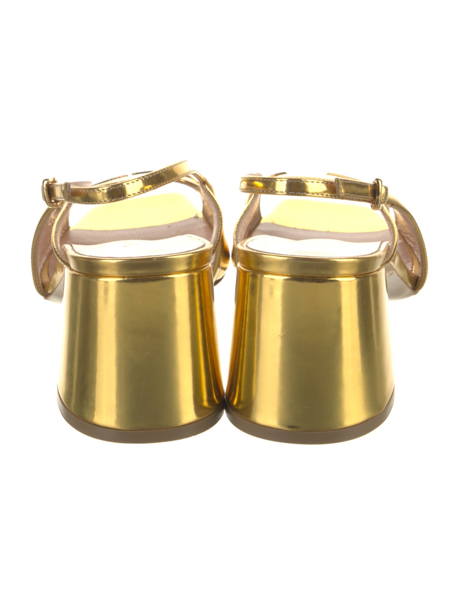 Rupert Sanderson Patent Leather Slingback Sandals