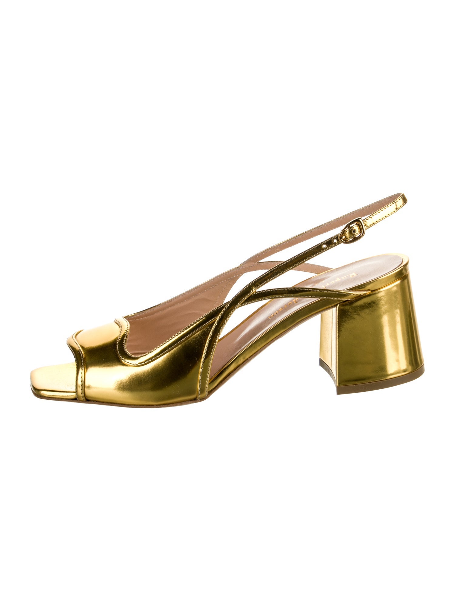 Rupert Sanderson Patent Leather Slingback Sandals