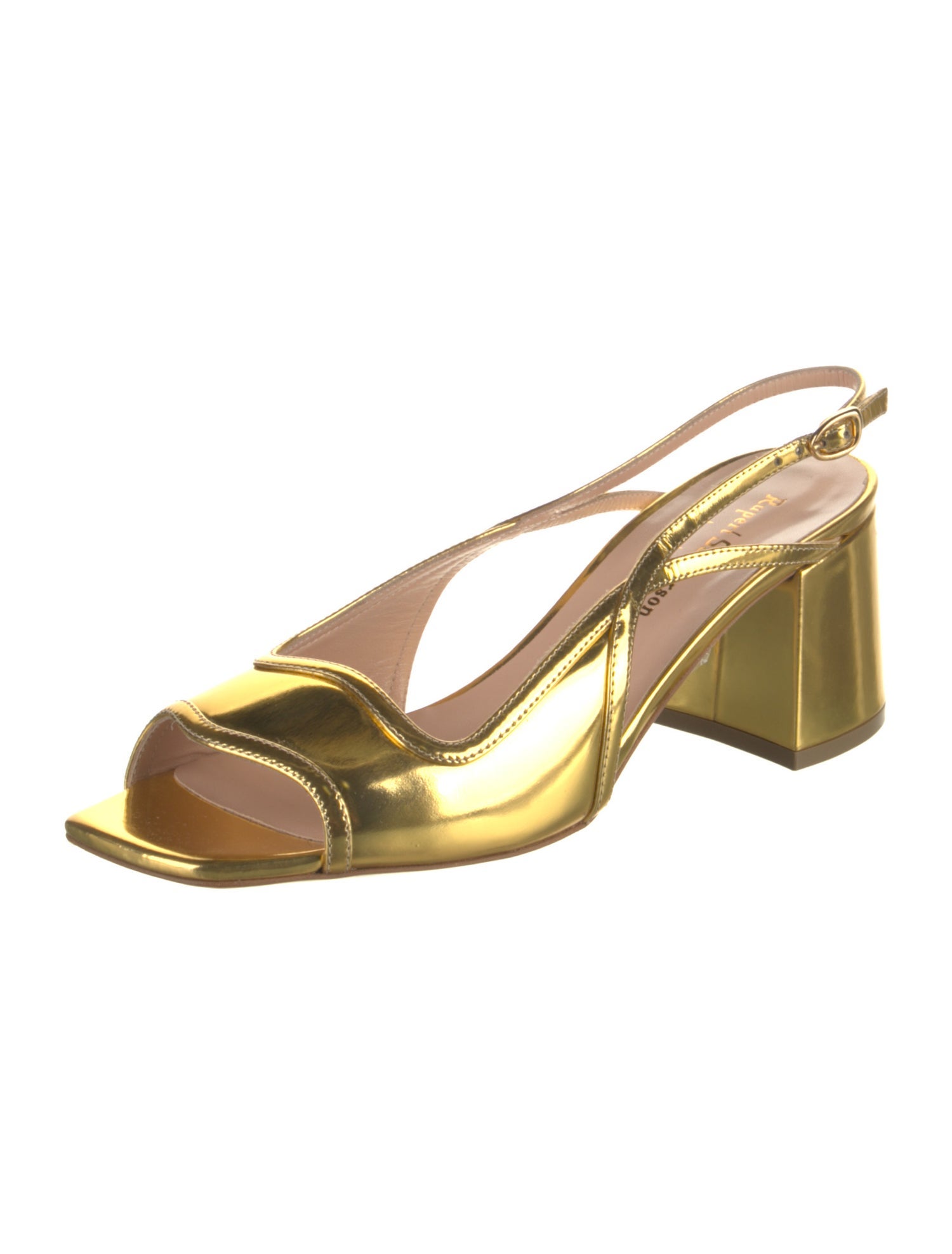 Rupert Sanderson Patent Leather Slingback Sandals