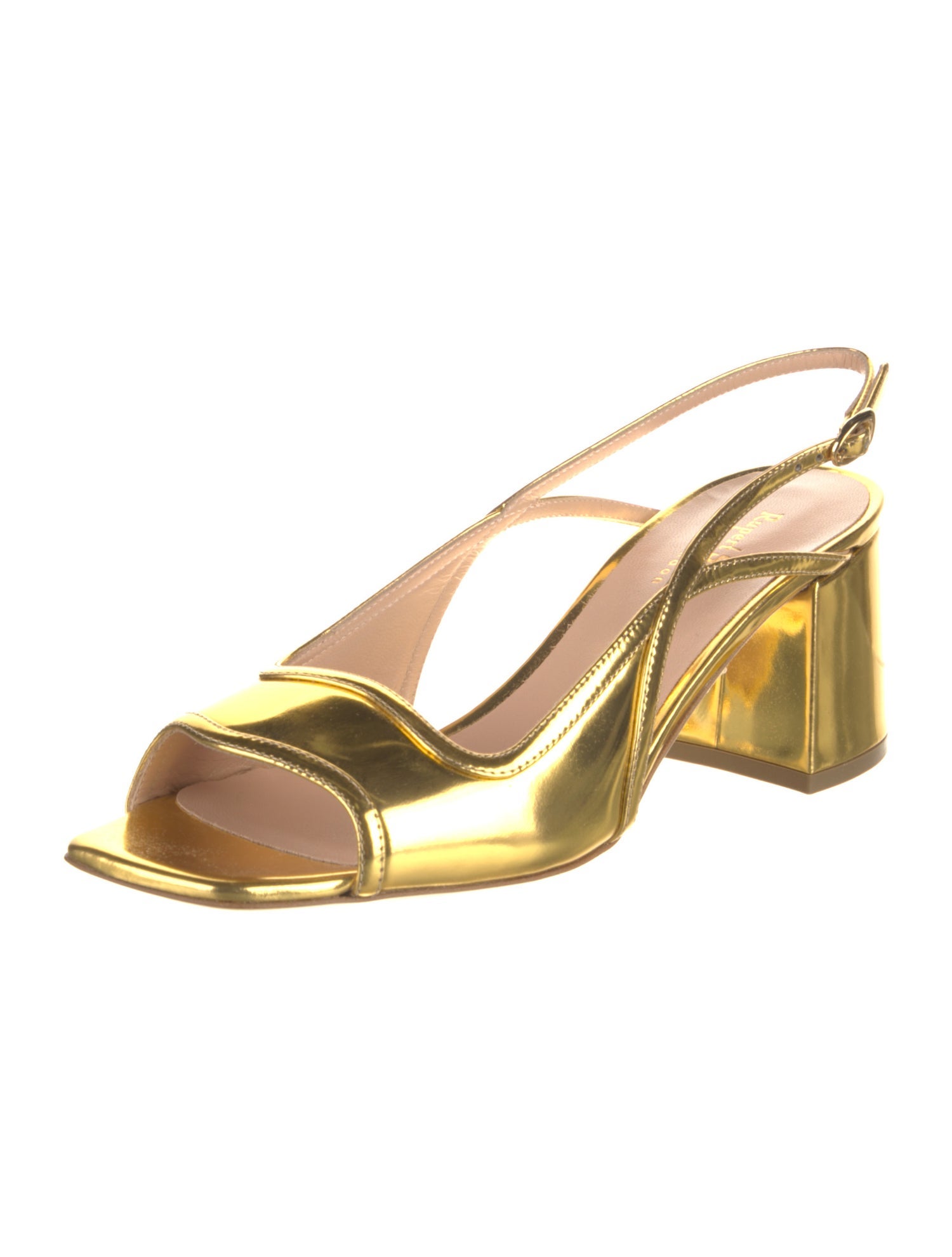 Rupert Sanderson Patent Leather Slingback Sandals
