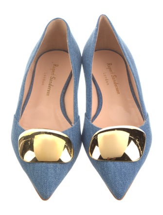 Rupert Sanderson Denim Flats w/ Tags