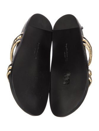 Rupert Sanderson Rubber Printed Slingback Sandals