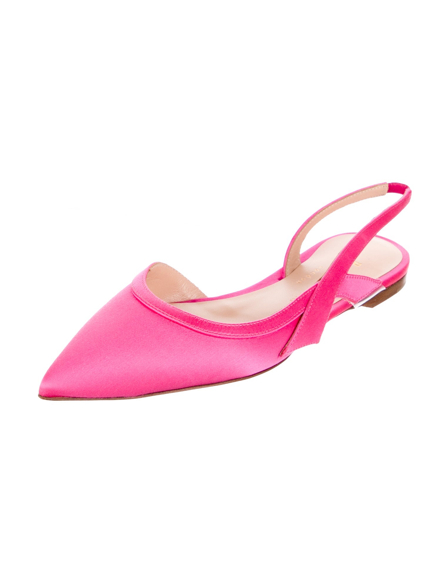 Rupert Sanderson Satin Slingback Flats