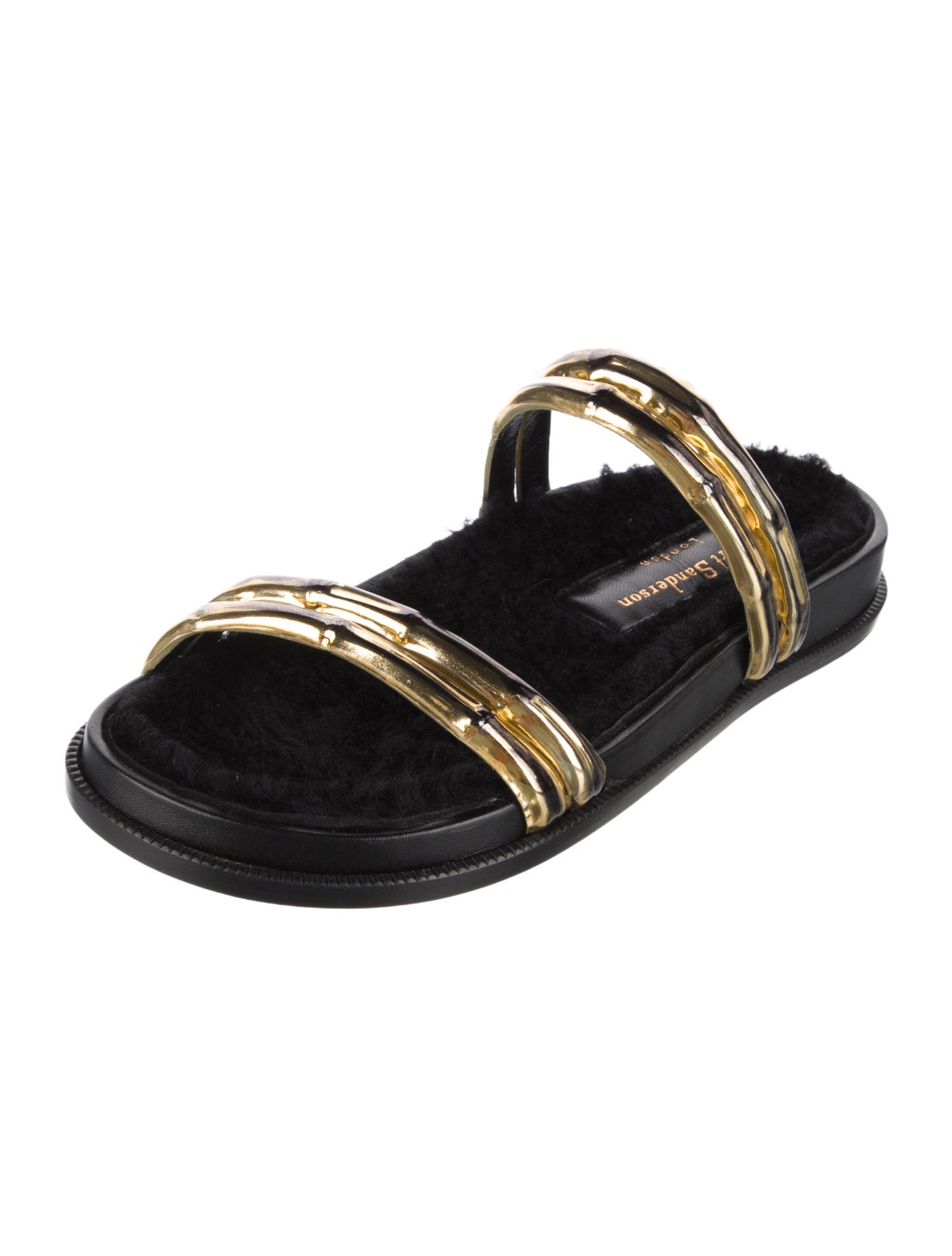 Rupert Sanderson Rubber Printed Slingback Sandals