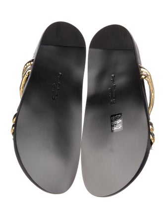 Rupert Sanderson Rubber Slingback Sandals