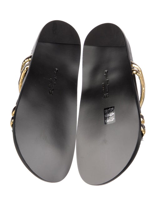 Rupert Sanderson Rubber Slingback Sandals