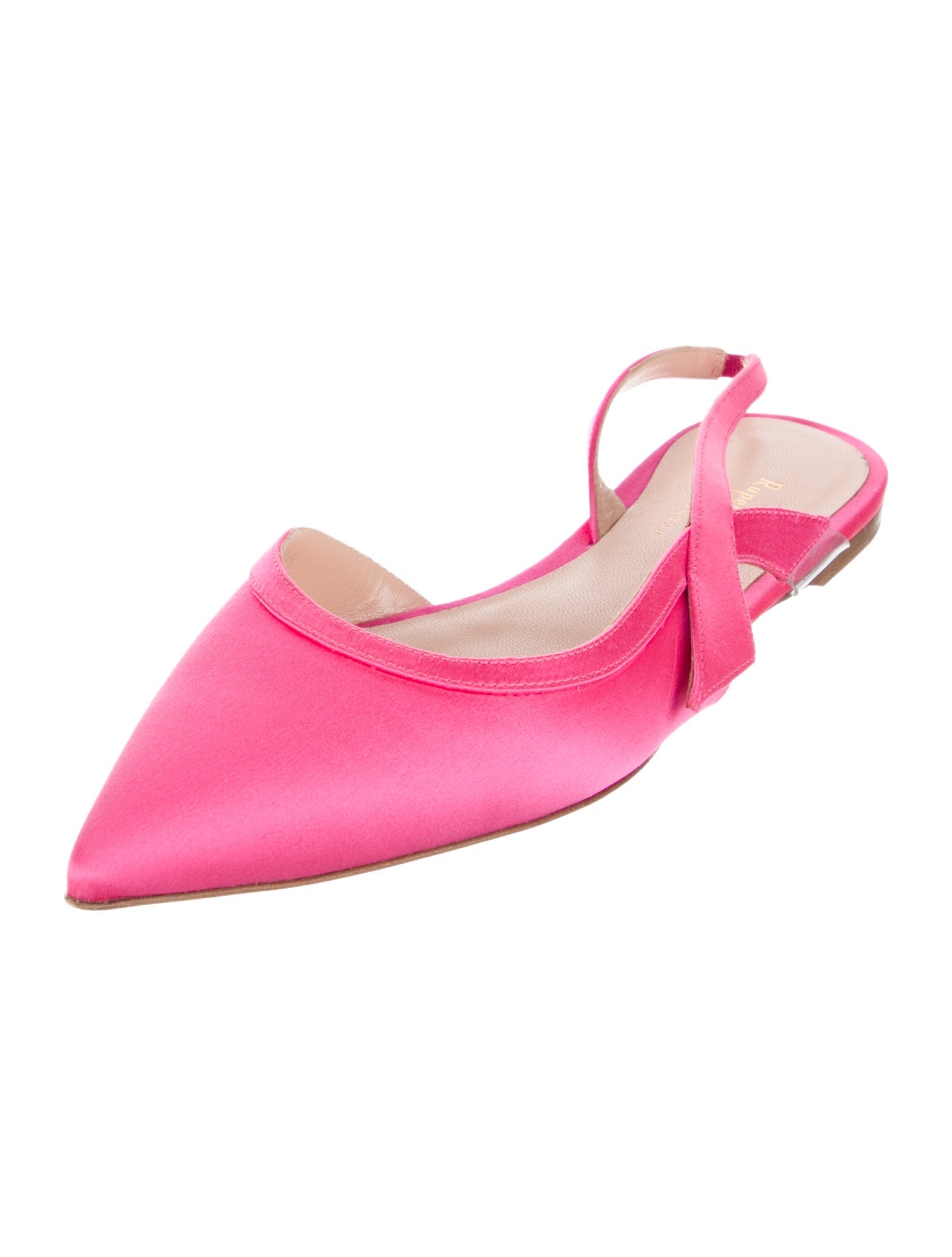 Rupert Sanderson Satin Slingback Flats