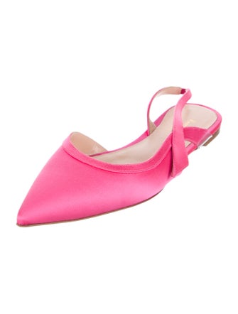 Rupert Sanderson Satin Slingback Flats