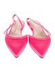 Rupert Sanderson Satin Slingback Flats