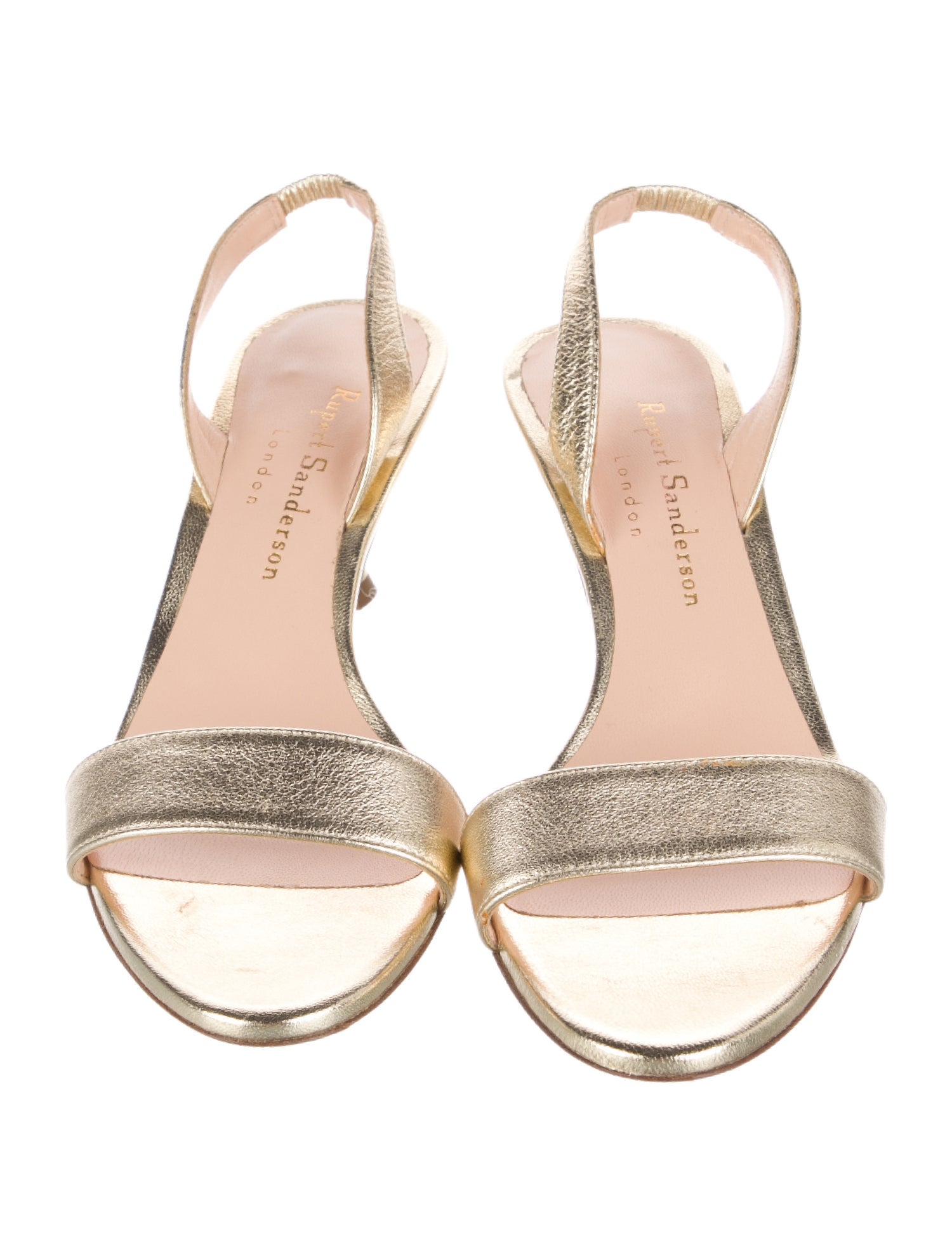 Rupert Sanderson Leather Slingback Sandals