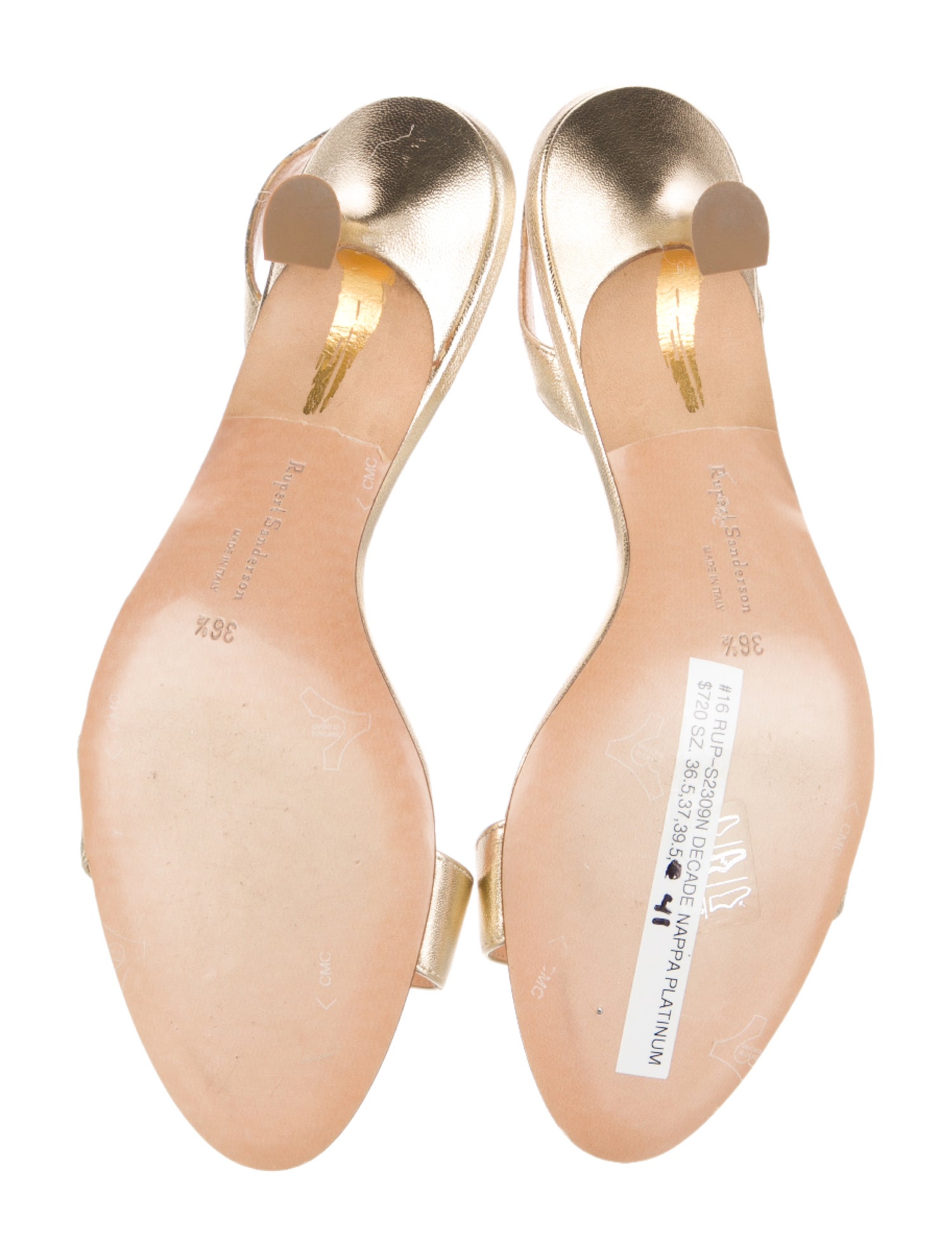 Rupert Sanderson Leather Slingback Sandals