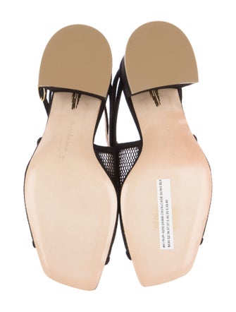 Rupert Sanderson Suede Printed Slingback Sandals