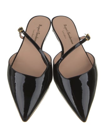Rupert Sanderson Patent Leather Mules