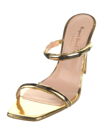 Rupert Sanderson Patent Leather Slides