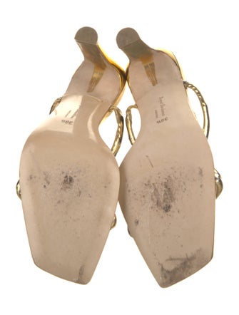 Rupert Sanderson Patent Leather Slides