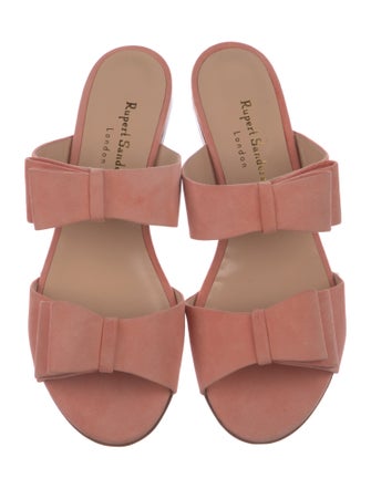 Rupert Sanderson Suede Slides
