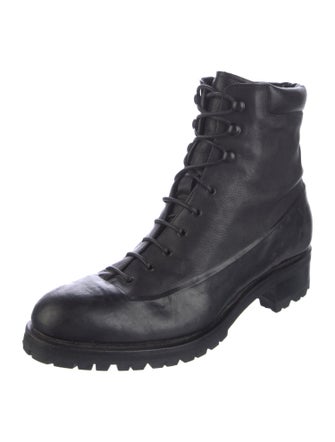 Rupert Sanderson Leather Combat Boots