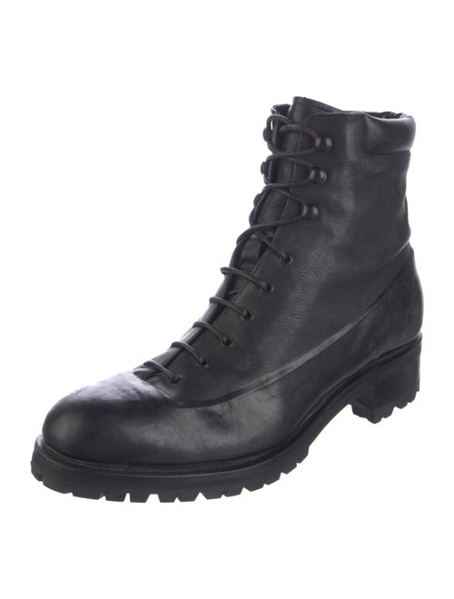 Rupert Sanderson Leather Combat Boots