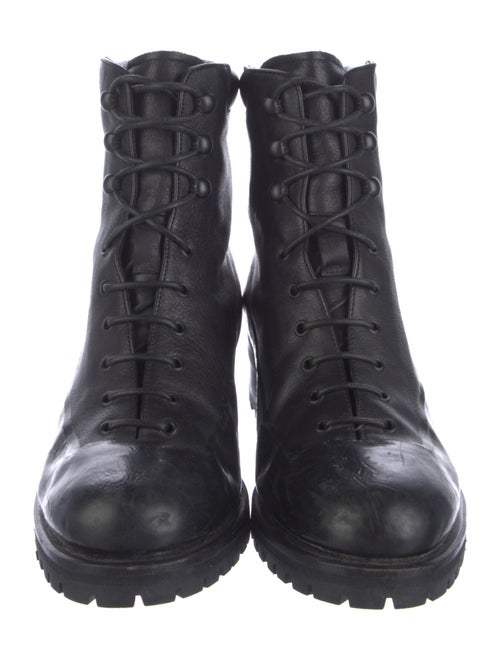 Rupert Sanderson Leather Combat Boots