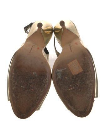 Rupert Sanderson Patent Leather Slingback Pumps