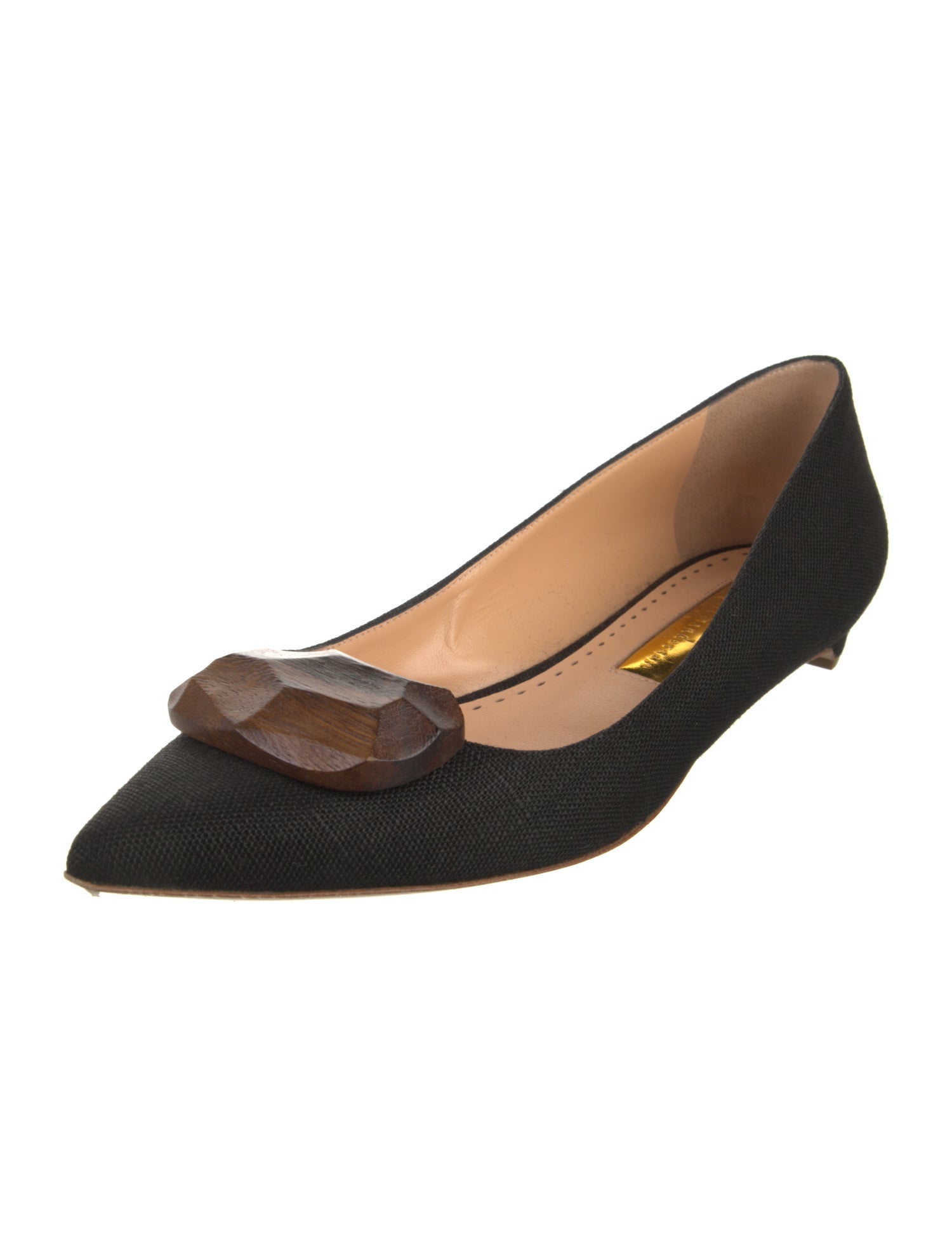 Rupert Sanderson Canvas Flats