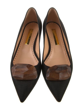 Rupert Sanderson Canvas Flats