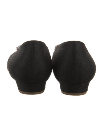 Rupert Sanderson Canvas Flats