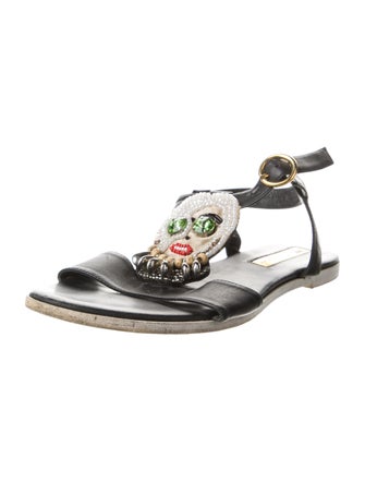 Rupert Sanderson Leather Slingback Sandals