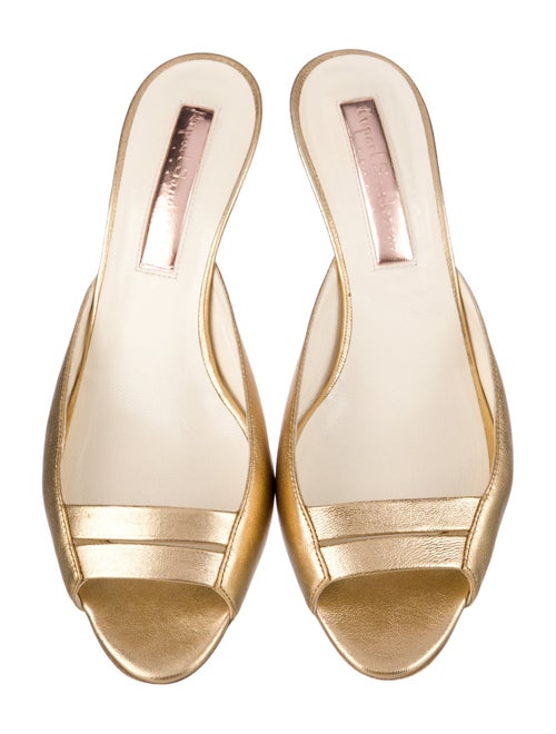 Rupert Sanderson Leather Mules