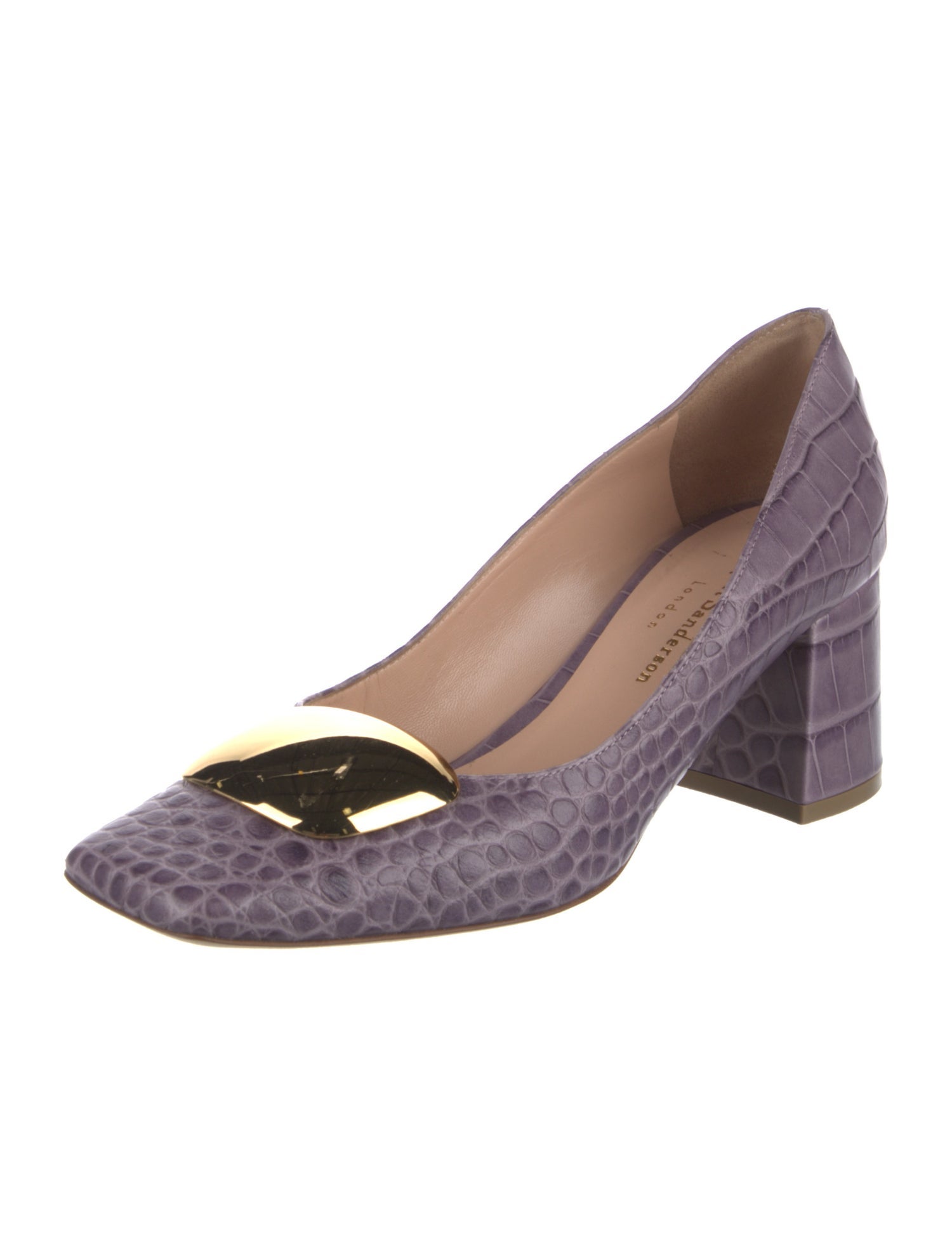 Rupert Sanderson Leather Animal Print Pumps