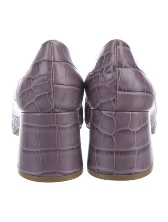 Rupert Sanderson Leather Animal Print Pumps