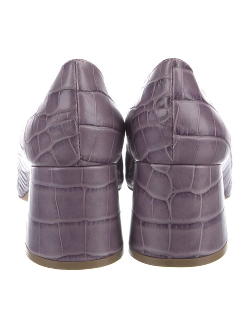 Rupert Sanderson Leather Animal Print Pumps