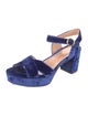 Rupert Sanderson Velvet Sandals