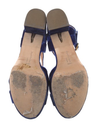 Rupert Sanderson Velvet Sandals