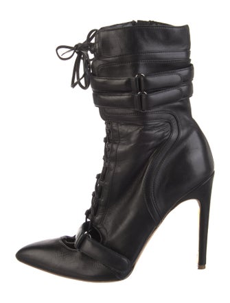 Rupert Sanderson Leather Lace-Up Boots