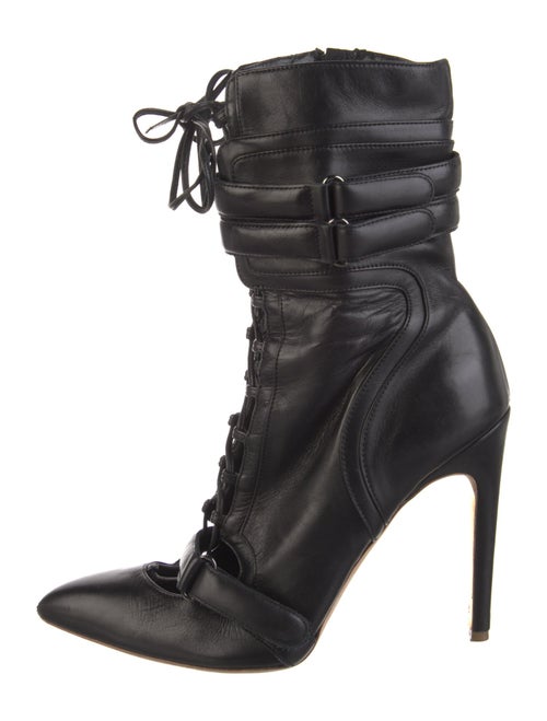 Rupert Sanderson Leather Lace-Up Boots