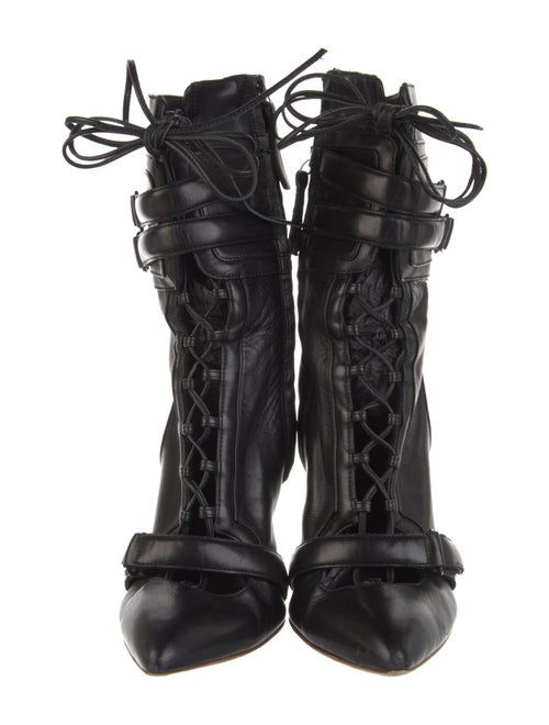Rupert Sanderson Leather Lace-Up Boots