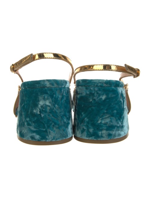 Rupert Sanderson Velvet Slingback Pumps