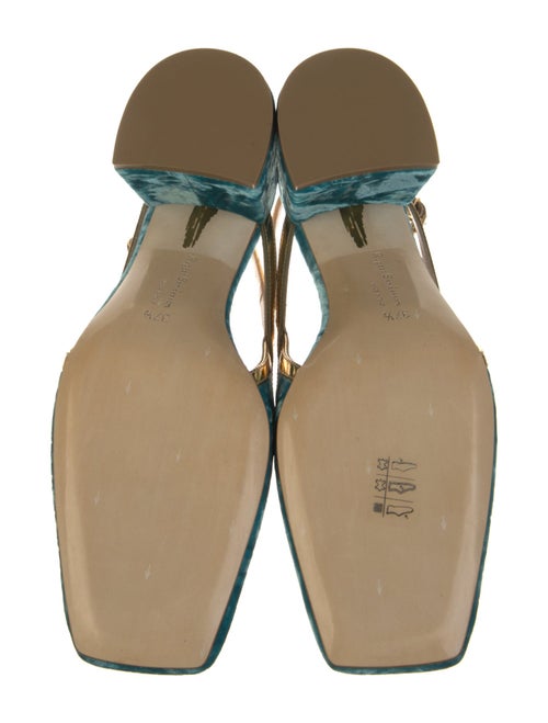 Rupert Sanderson Velvet Slingback Pumps